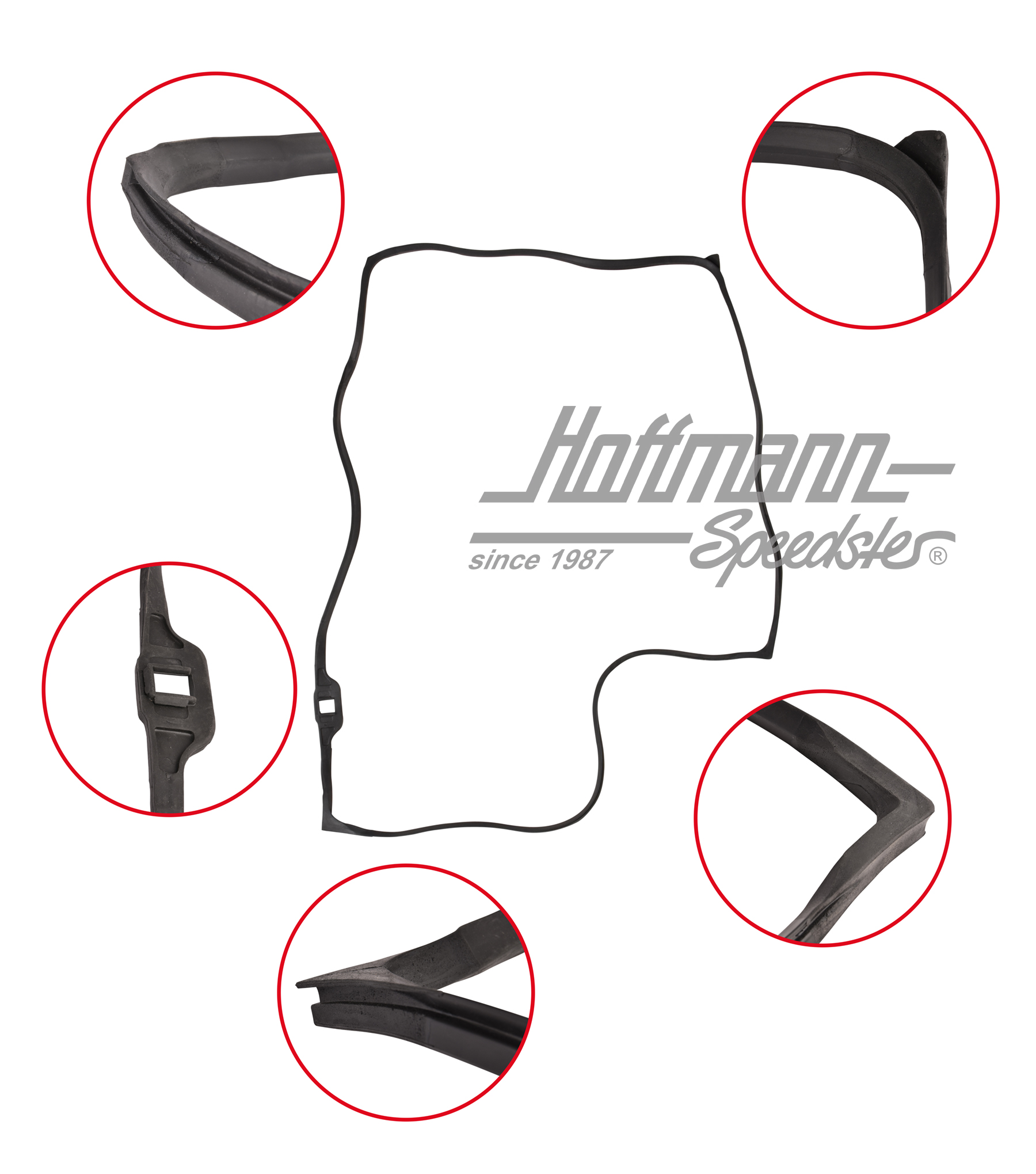 Joint de porte, Bus T2, 8.67-7.79, droite, Top Qualité | 211 831 722 D | 090-6102