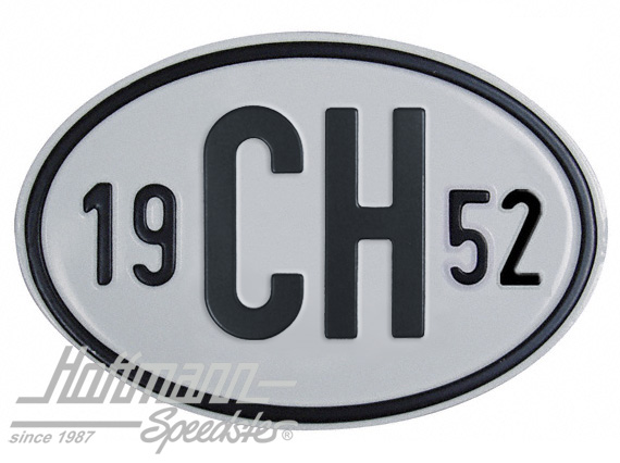 Plaque de nationalité "CH", alu, avec année "1952" |  | 020-2401-52