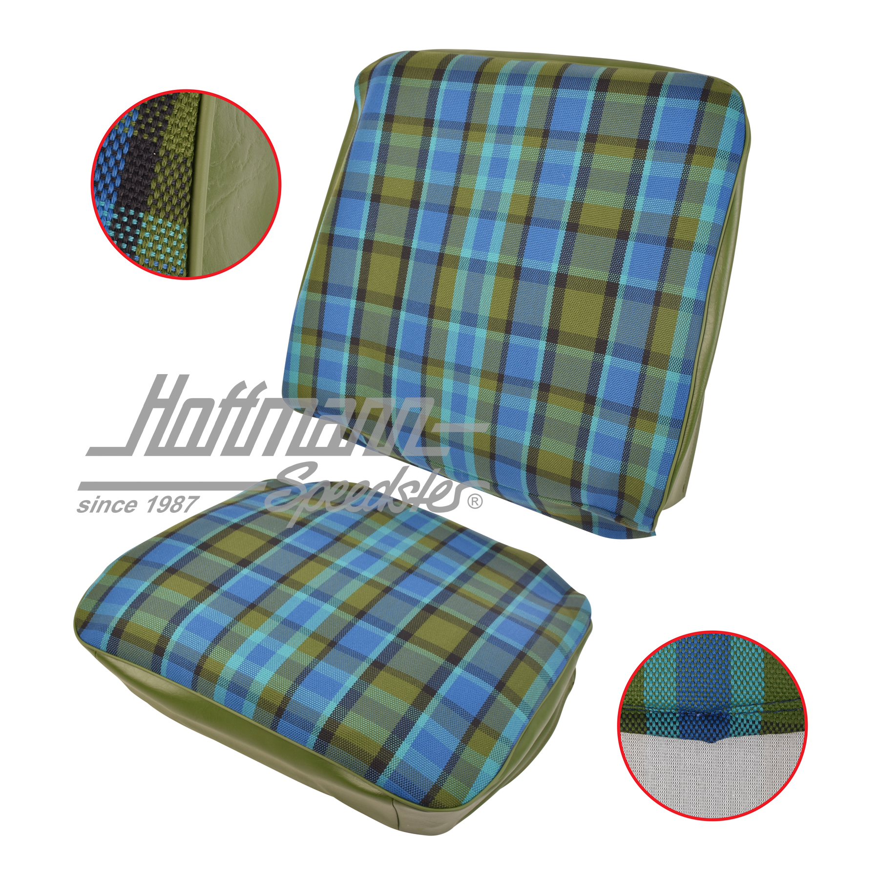 Housse de siège, Westfalia, bleu/vert,  68-74 |  | 098-1300-50