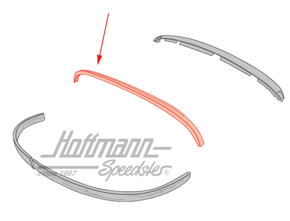 Arceau sur lunette arrière, 12.68- | 141 871 871 B WD | 060-4100-14