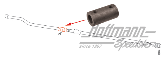 Accouplement de tige de commande, avant, -10.61 | 211 711 169 | 089-4010-30