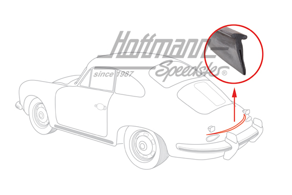 Joint de compartiment moteur, arrière, 356 B/C                                                      