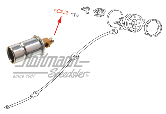 Support d'ampoule, illumination de compteur (à visser) | 111 957 357 | 020-4431-05