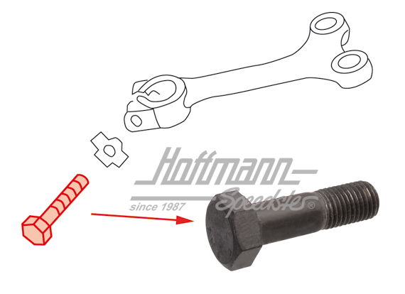 Vis, levier de direction, Cox / Bus | 211 415 747 A | 020-4298-20