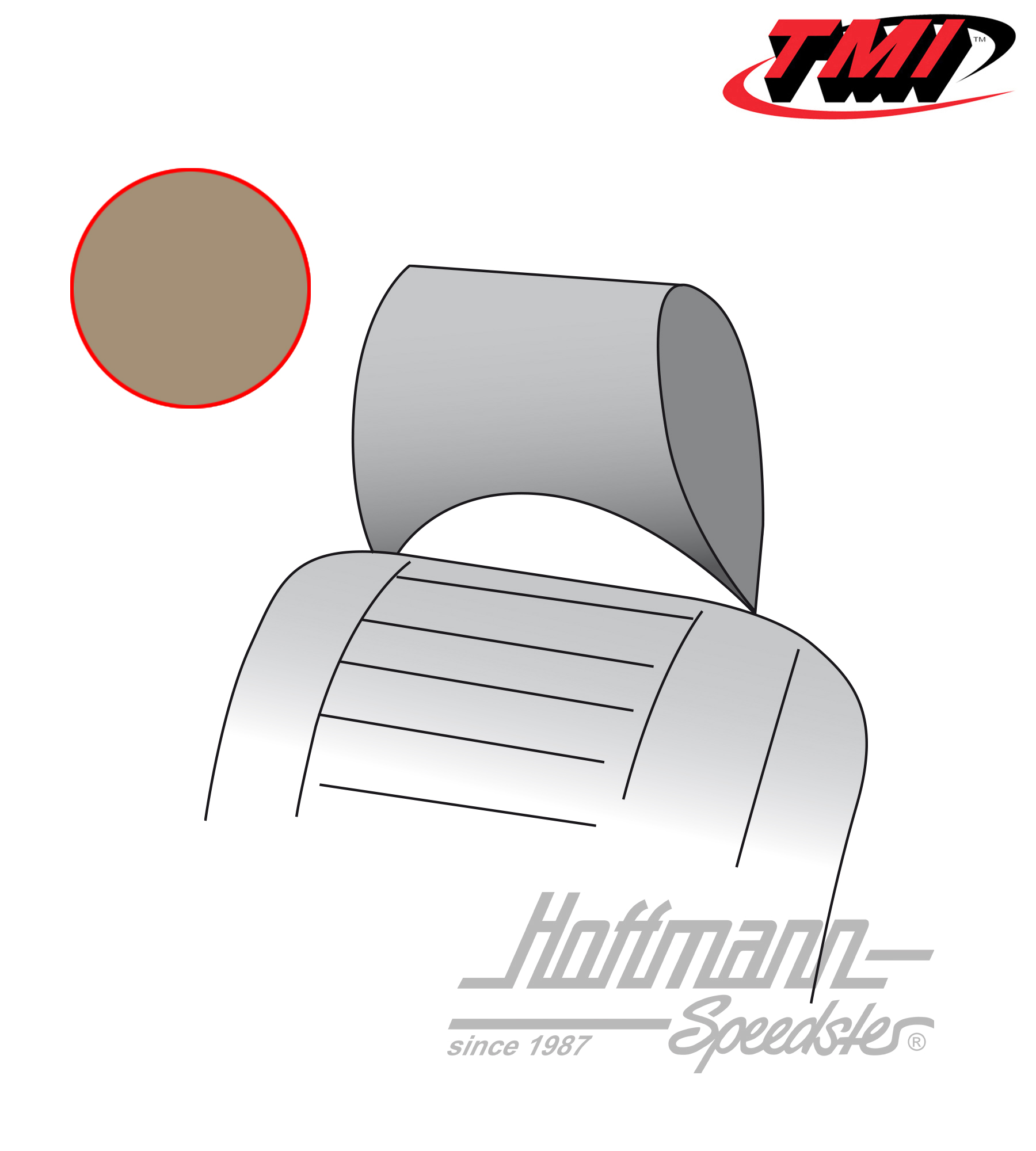 Housses d'appuie-tête, Bus T2, 73-76, beiges | 43-2130-14 | 098-0640-20