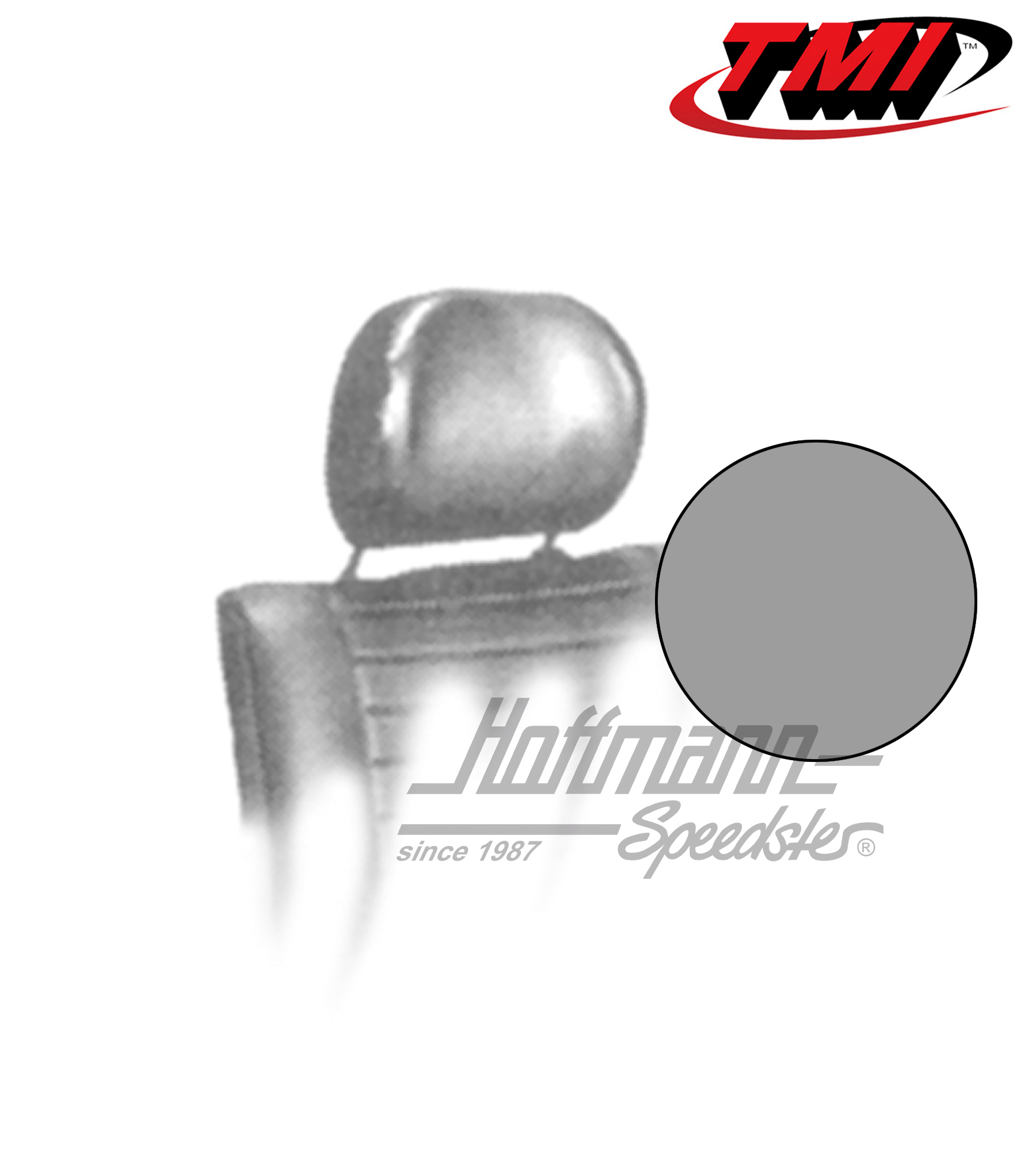 Housses appuie-tête, 8.75-, grises | 43-1010-16 | 055-7035