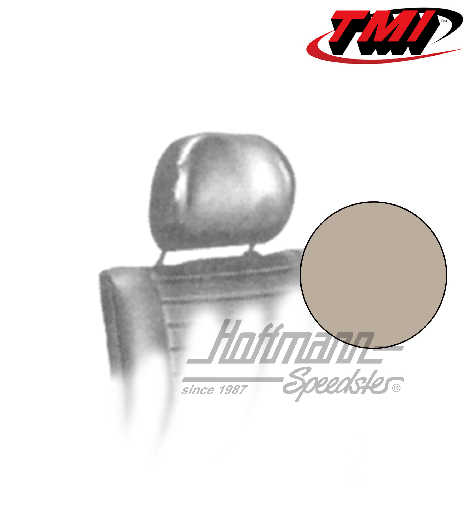 Housses appuie-tête, 8.75-, beiges | 43-1010-14 | 055-7030