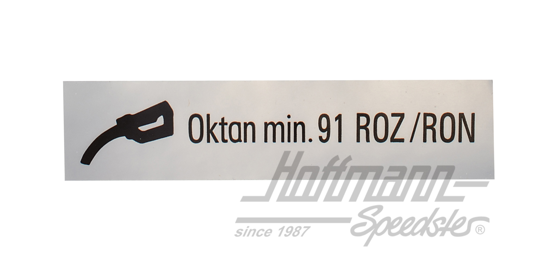 Autocollant "Oktan min.91 ROZ/RON" |  | 021-0199-80
