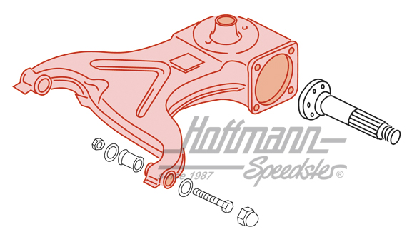 Guide d'essieu, arrière, Bus T3, gauche                                                             