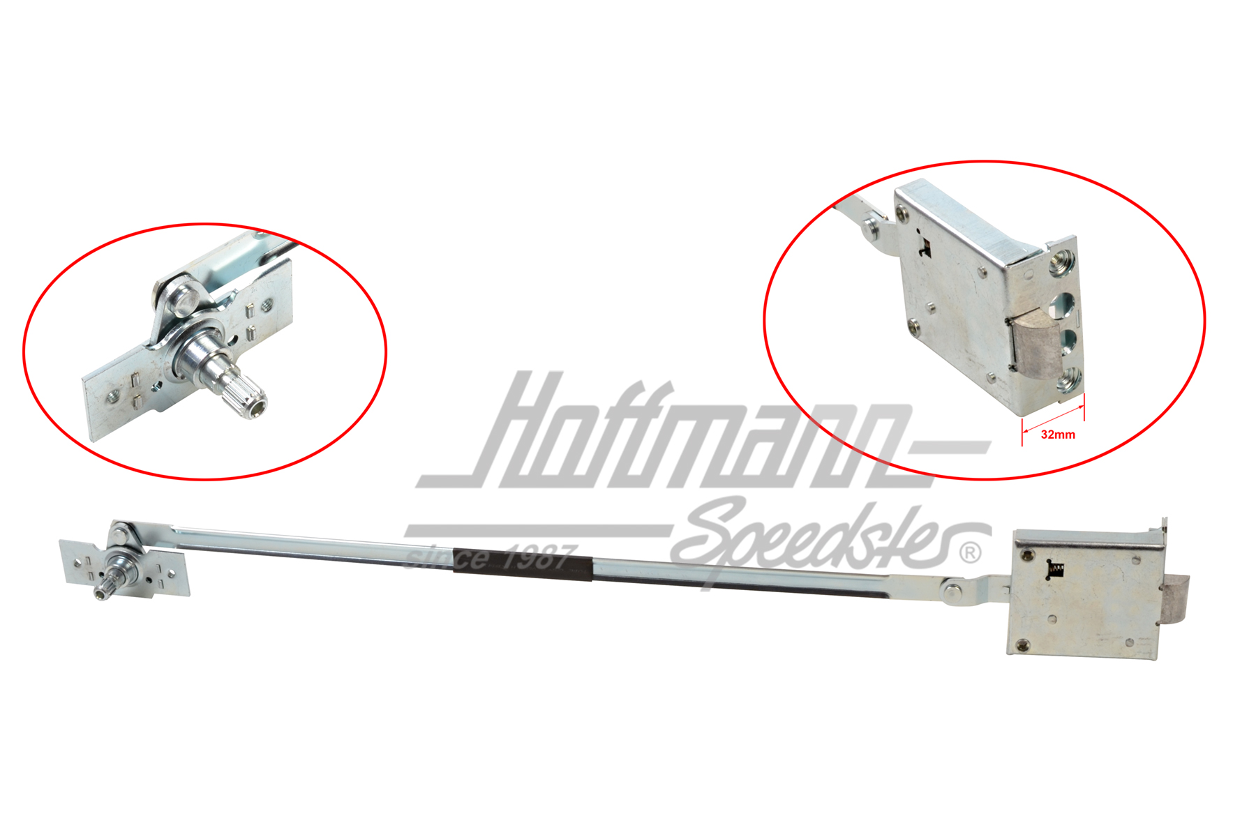 Jeu de serrure de porte, Bus T1, 12.60-12.63, gauche | 211 837 015 C Satz | 089-5048-31