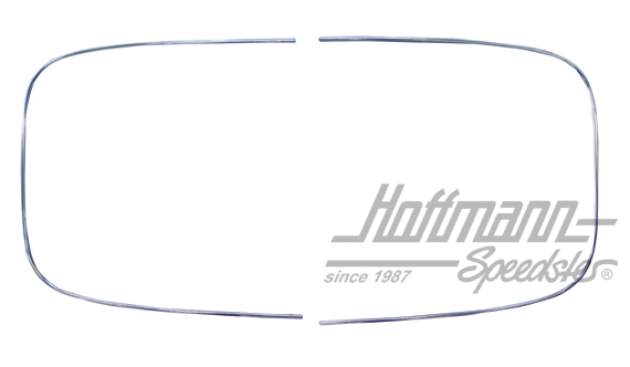 Cadre décoratif, aluminium, lunette arrière 405mm, 8.64-7.71 | 113 853 355 D    +356 D | 020-5627