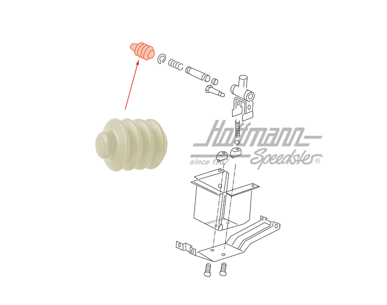Manchon, boîte 5-vitesse, latéral | 251 711 248 A | 315-1400