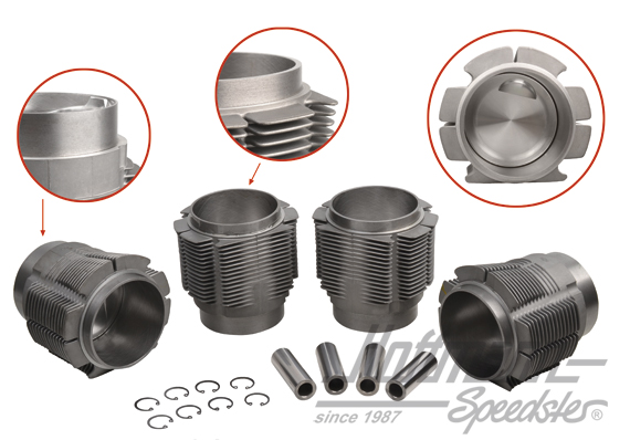 Kit cylindrée, Porsche 356C/912, 86mm, JE (B) | 008 11 86P JE | 505-0659