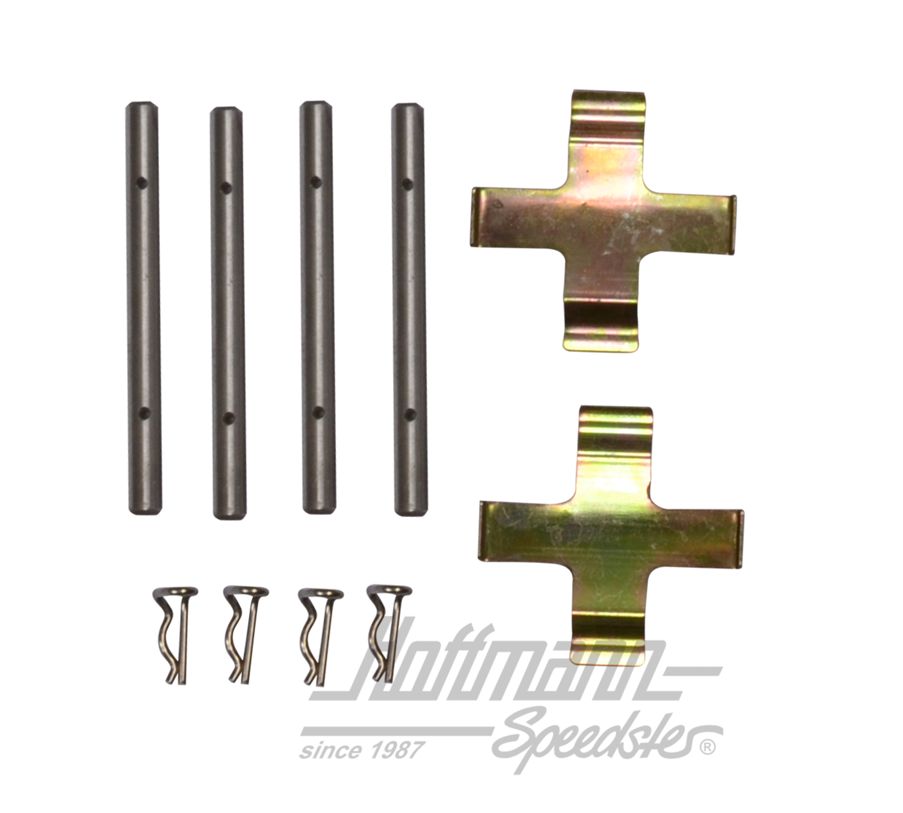 Jeu de fixation, plaquettes de frein, arrière, 64-68                                                