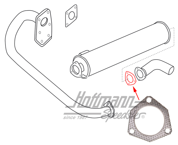 Joint, tube, T-Diesel (JX) | 068 251 235 A | 320-3330