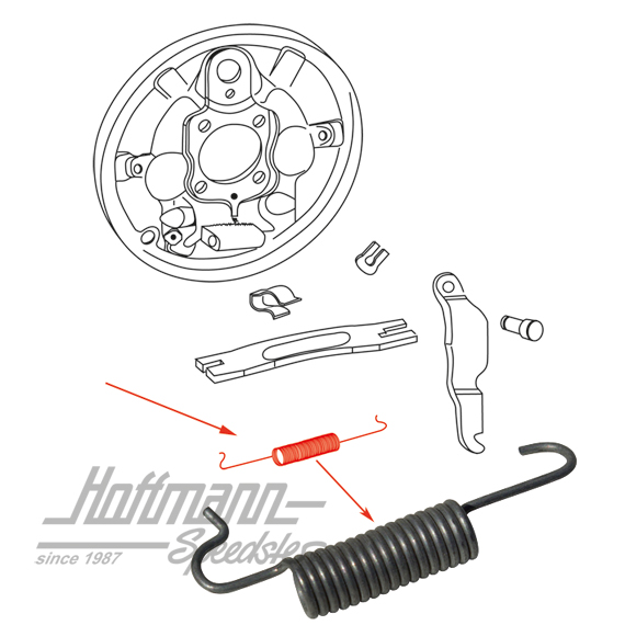 Ressort, petit, frein, train avant | 311 609 609 | 020-4070