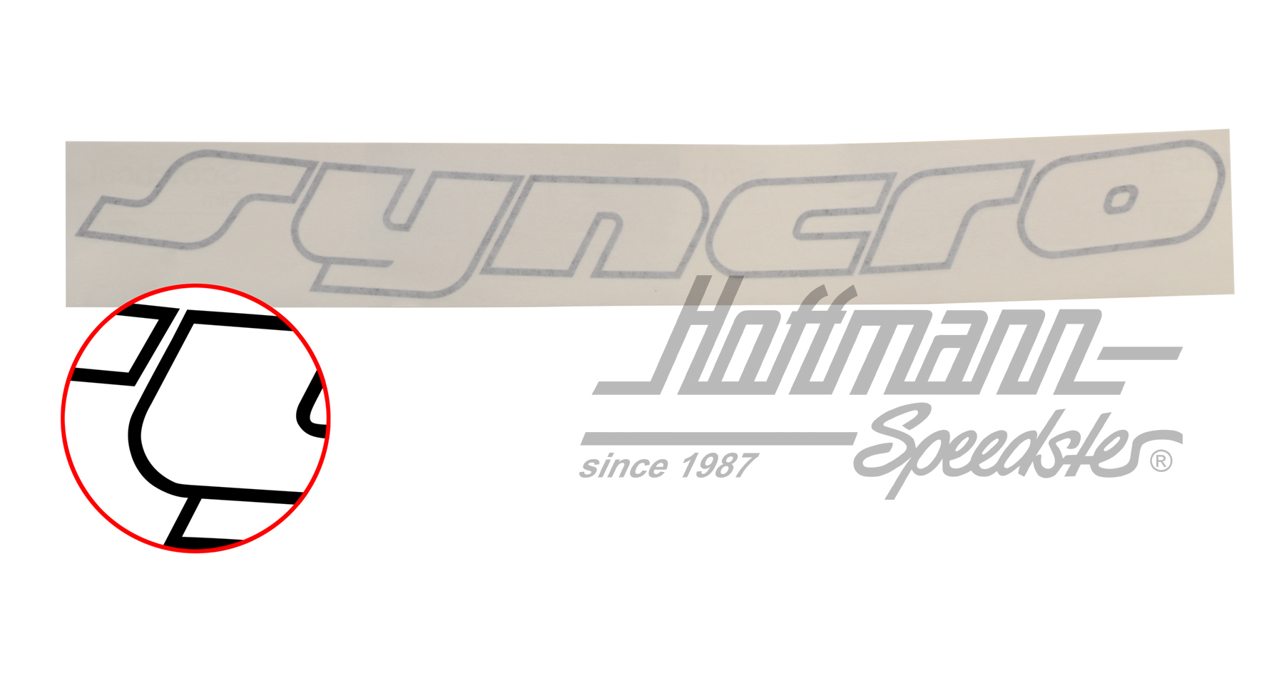 Autocollant "Syncro", noir, 460x45mm | 701 853 679 6BX | 408-6400