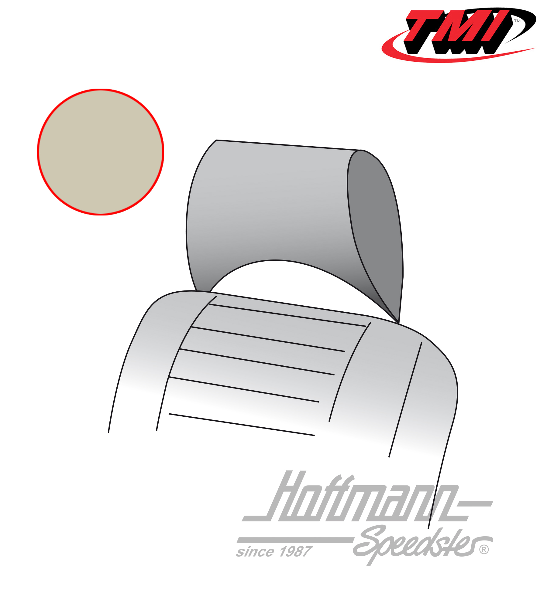 Housses d'appuie-tête, Bus T2, 73-76, blanc cassé | 43-2130-15 | 098-0640-50