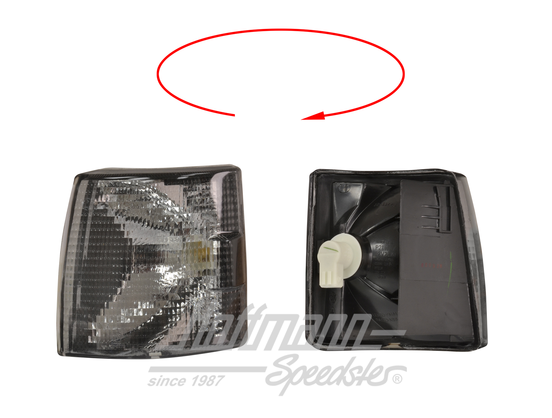 Clignotant, avant, noir, gauche (court)                                                             