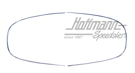 Cadre décoratif, aluminium, lunette arrière, Cabriolet, 8.62-5.74 | 151 853 355 C + 356 C | 020-5650