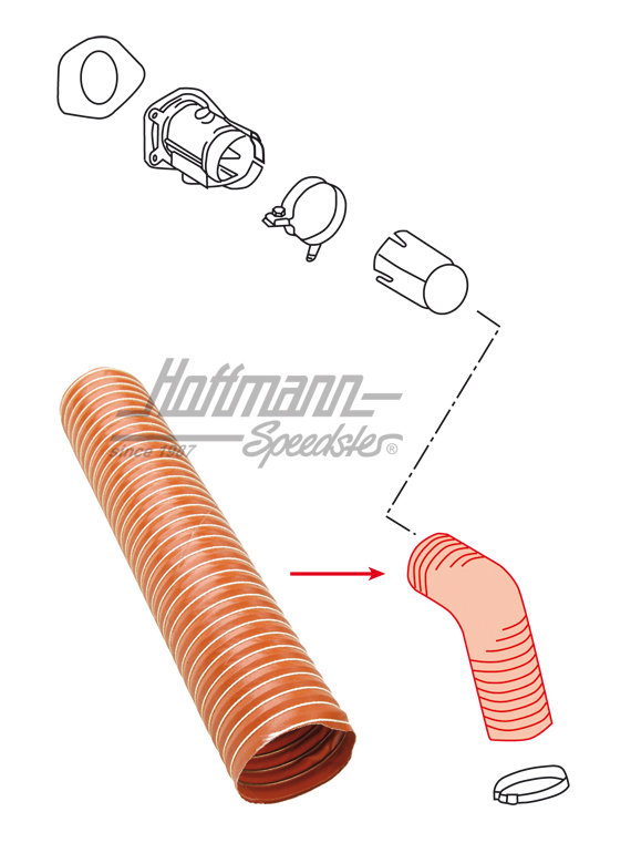 Tuyau, boîte de volet de chauffage/boîte de chauffage                                               