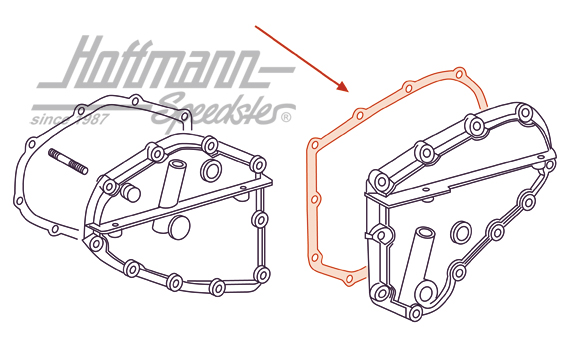 Joint, carter de chaîne, 911, 65-67, droite                                                         