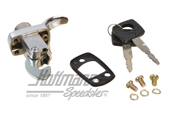 Serrure de capot-moteur, 8.66-7.71, chromée                                                         