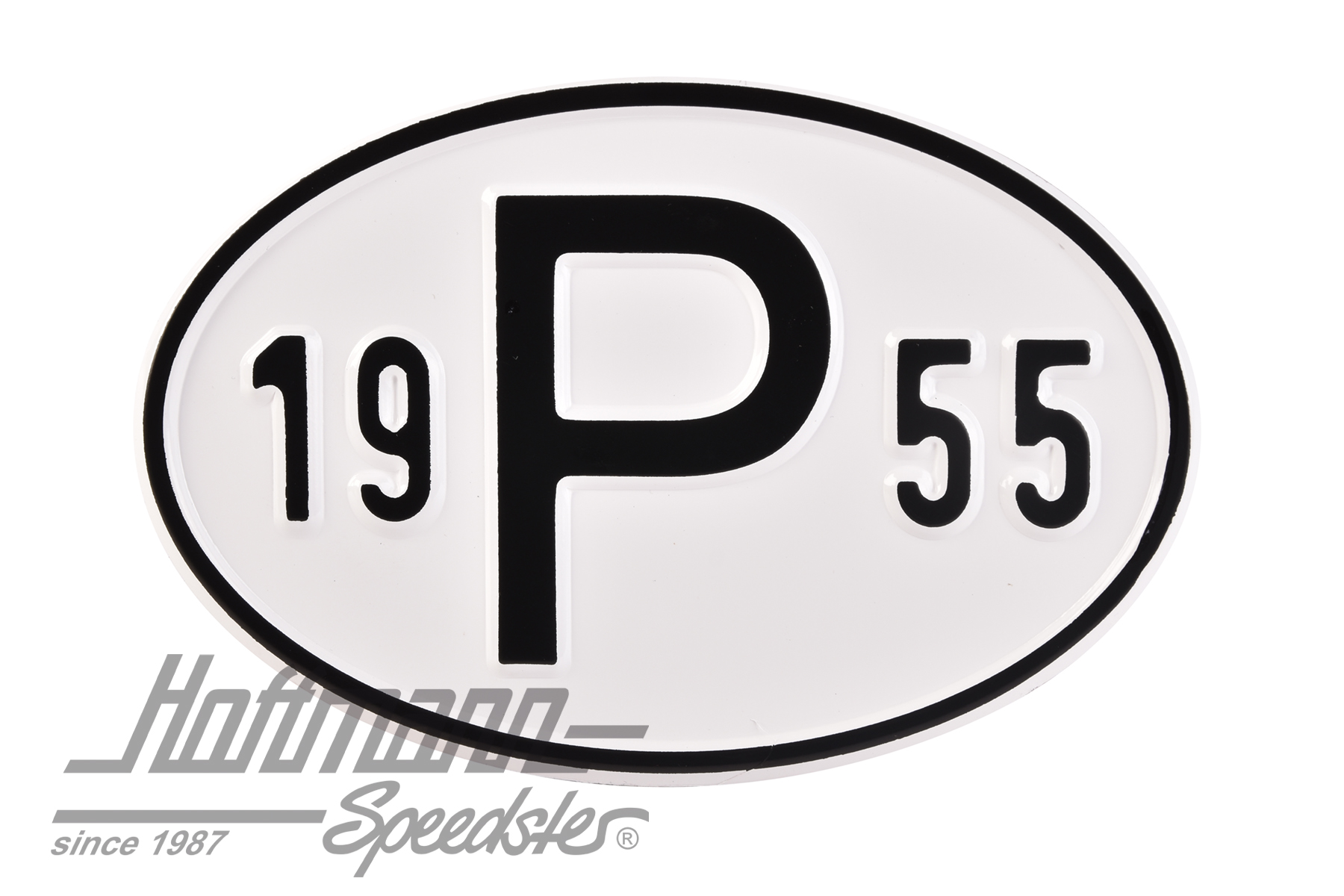 Plaque de nationalité "P", alu, avec année "1955" |  | 020-2405-55