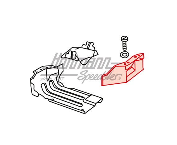 Déflecteur d'air, arrière, gauche, noir                                                             
