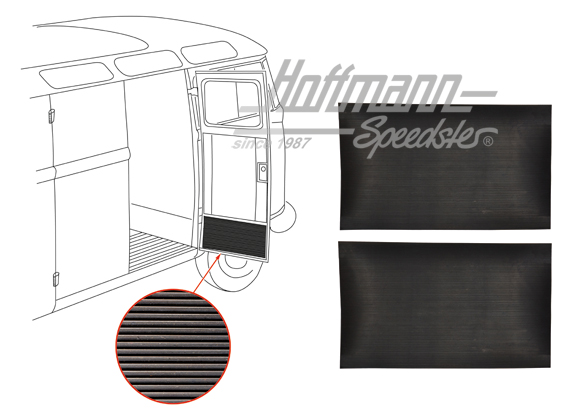 Panneaux, caoutchouc, hayon intérieur | 221 867 025 | 097-9990-08