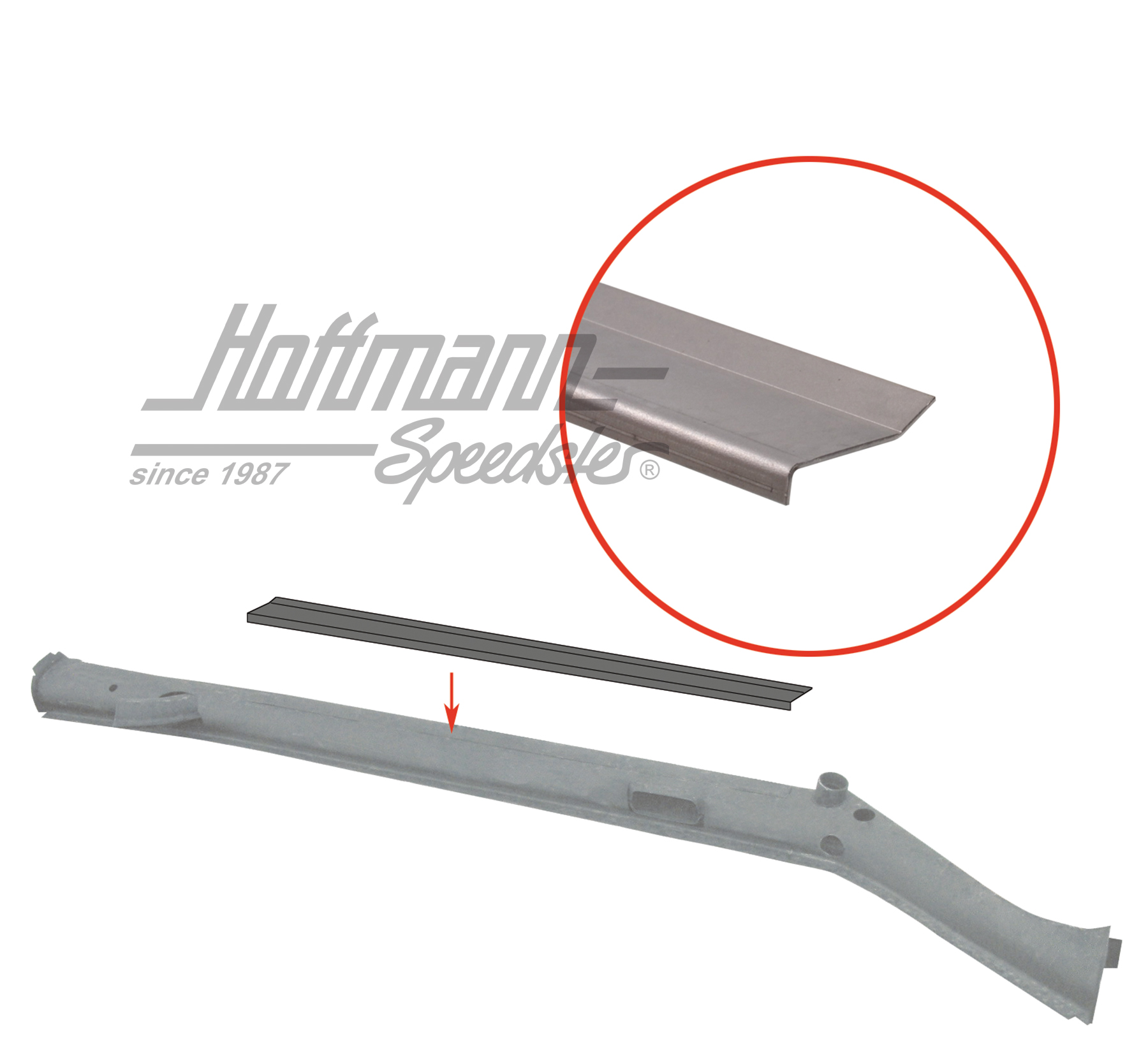 Bande de serrage, moquette au bas de marche, .68- | 111 801 121 B | 050-1240-10