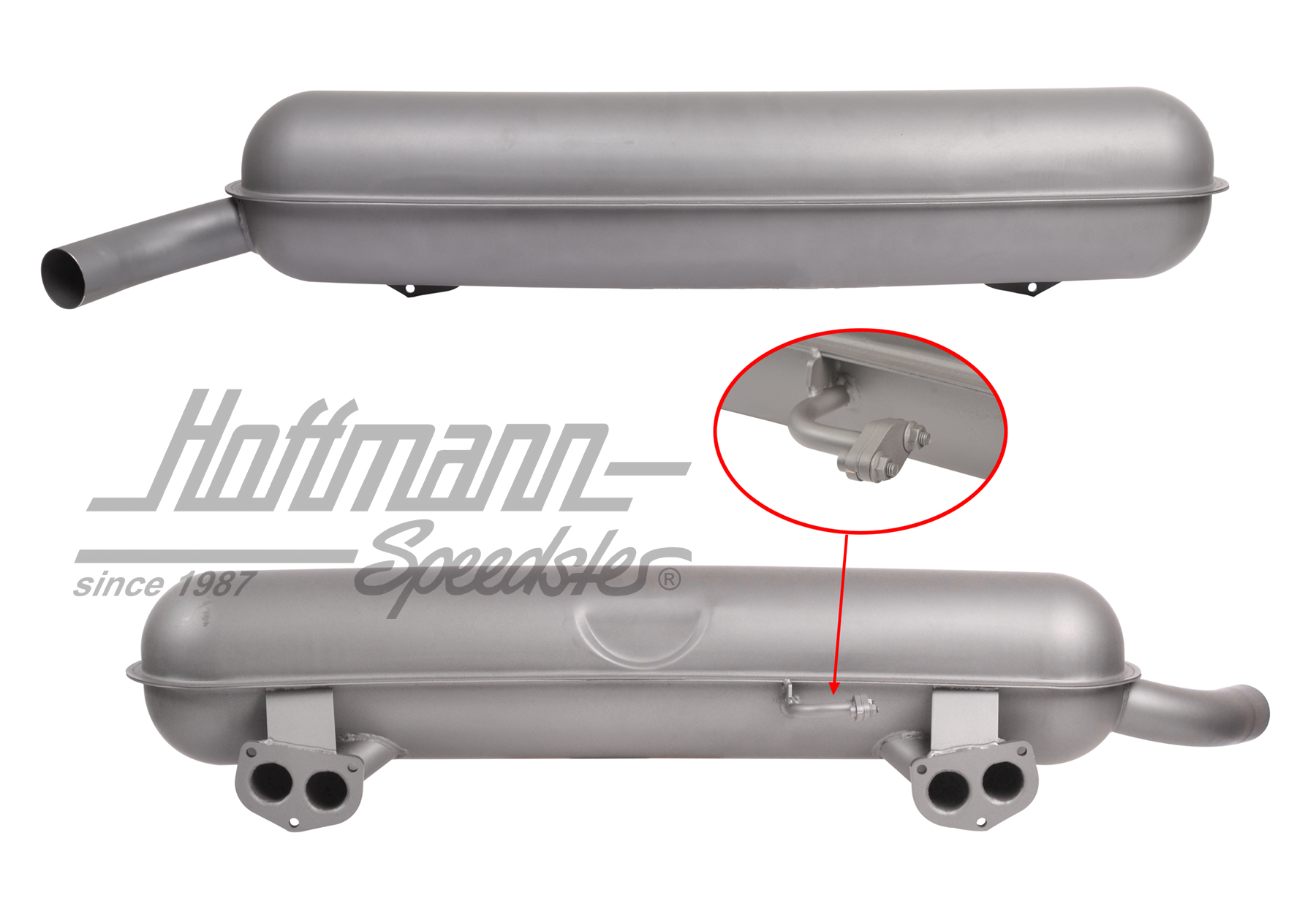 Silencieux, tôle d'acier, 912E, USA                                                                 