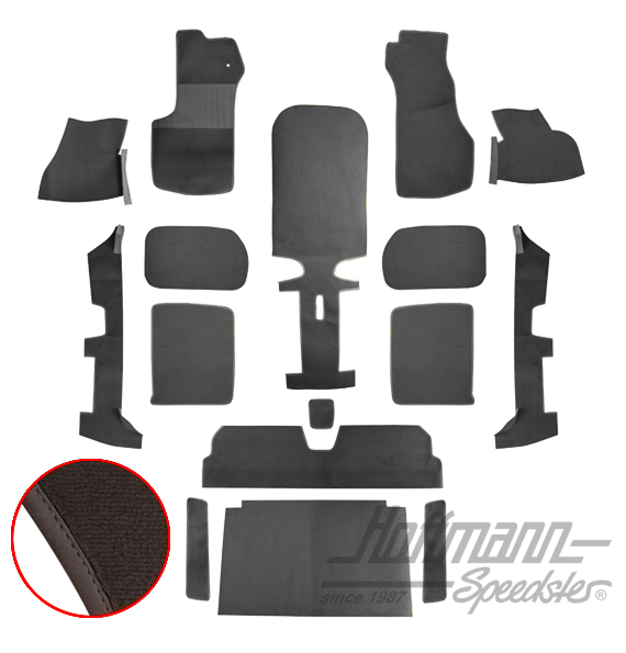 Kit moquettes, Golf Cabriolet, 79-93, anthracite |  | 180-3010-15