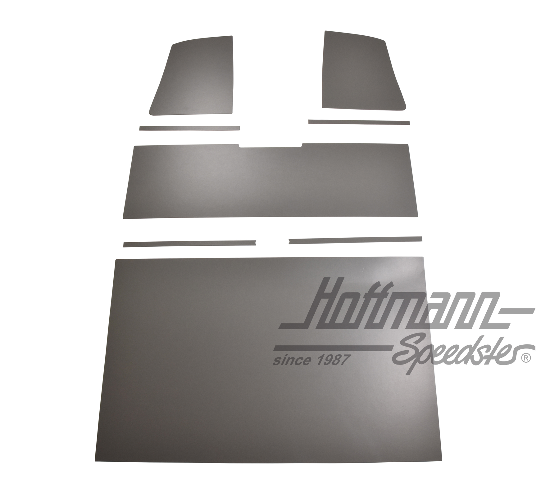 Revêtement de toit, Bus T1 Cabine double, gris                                                      