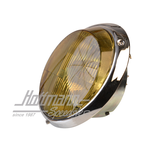 Phare, H4, Porsche 911, .65-.83, jaune/chromé | 911 631 101 01 | 580-1935-20