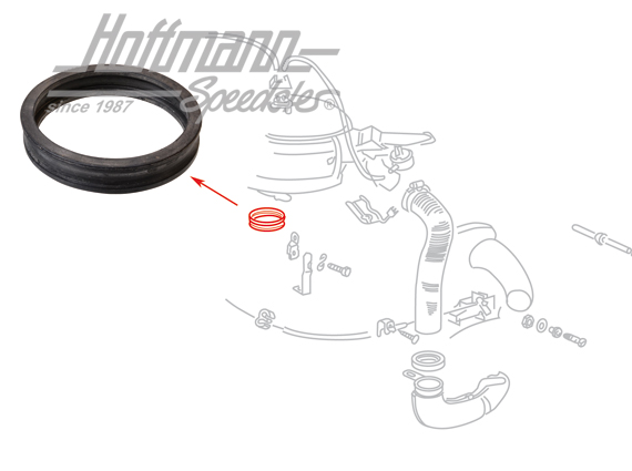 Joint annulaire, boîtier de filtre à air/carburateur | 113 129 625 A | 020-0899-20