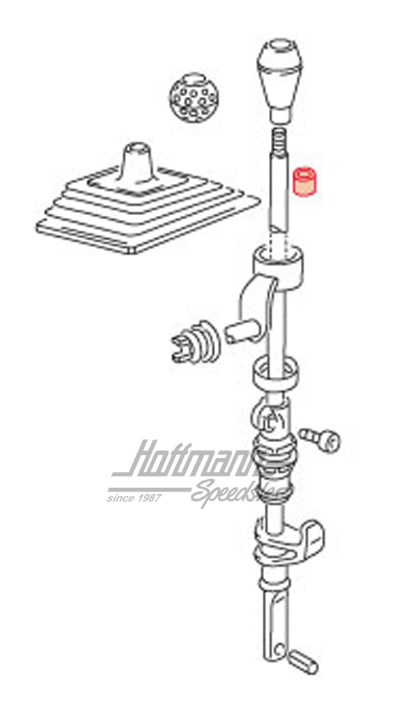 Douille, levier de vitesses, en haut, 1.6-1.8                                                       