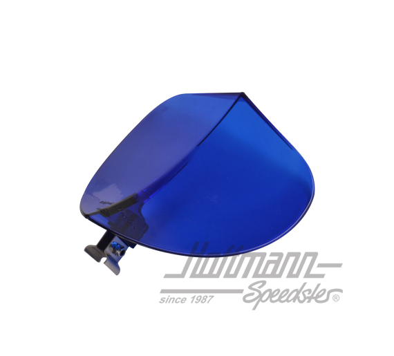 Déflecteur de tourbillon "Wirbulateur", pare-brise, bleu                                            