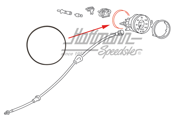 Joint annulaire, compteur de vitesse, 10.52- | 111 957 375 A | 020-1993-18