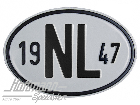 Plaque de nationalité "NL", alu, avec année "1947" |  | 020-2391-47