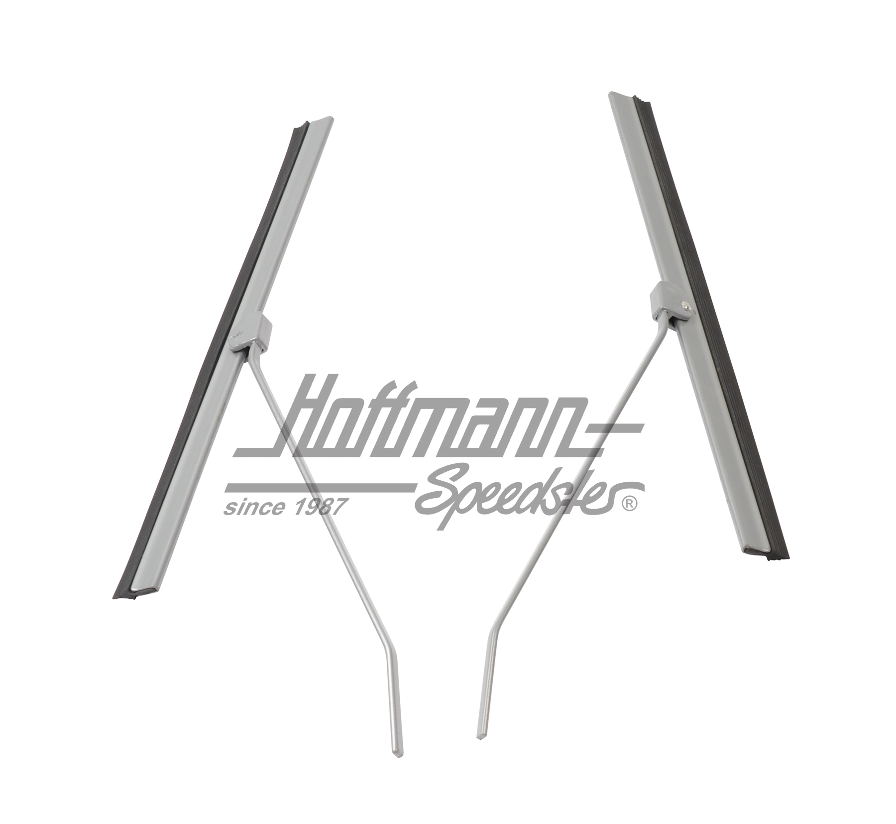 Bras d'essuie-glace, avec balais 245 mm, argentés                                                   