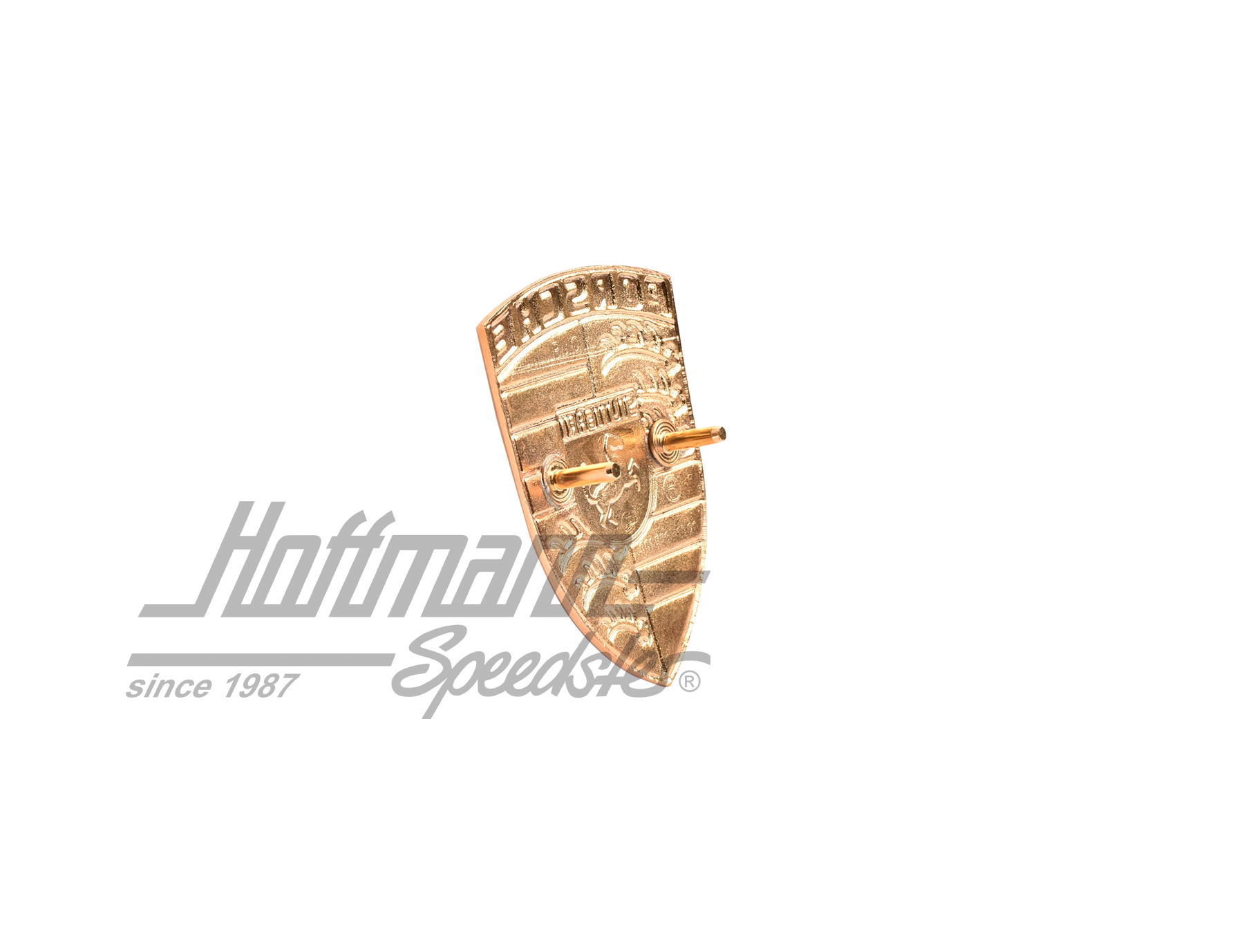 Emblème de capot avant, 911, 66-73, orange, NOS                                                     