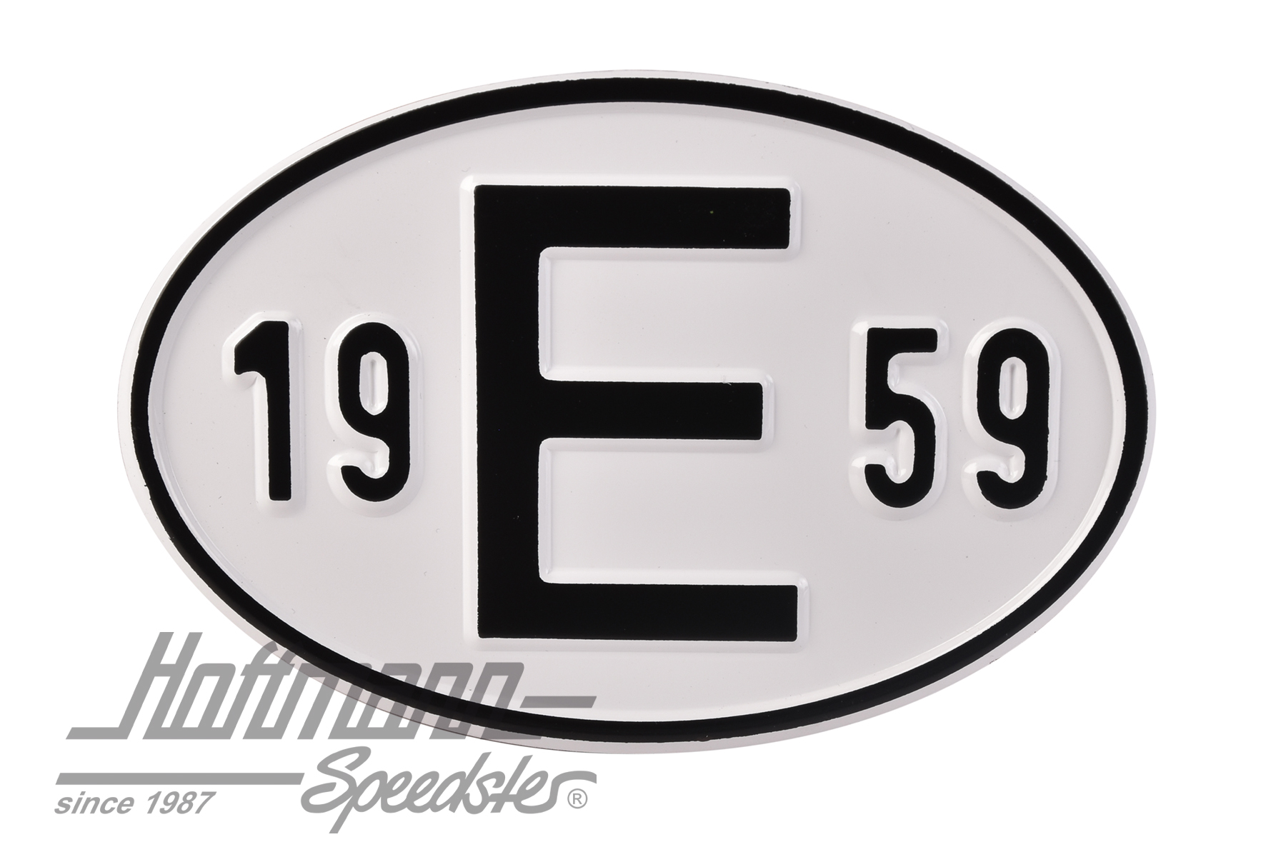 Plaque de nationalité "E", alu, avec année "1959" |  | 020-2403-59