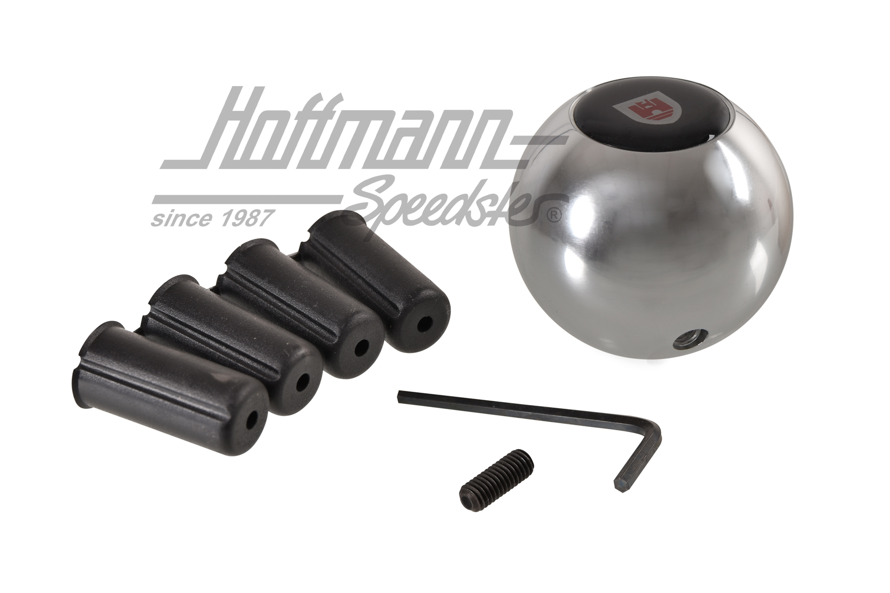 Pommeau du levier de vitesses, boule, avec emblème WOB | --- --- --- | 010-3146