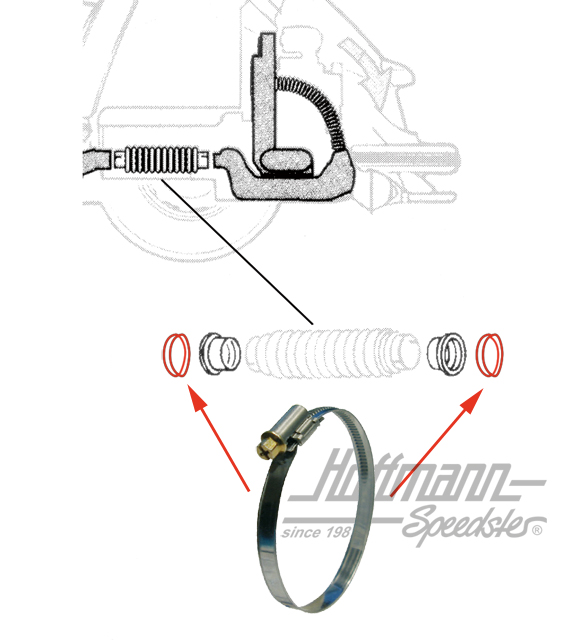 Collier, tuyau de chauffage | N  024 522 3 | 020-0258