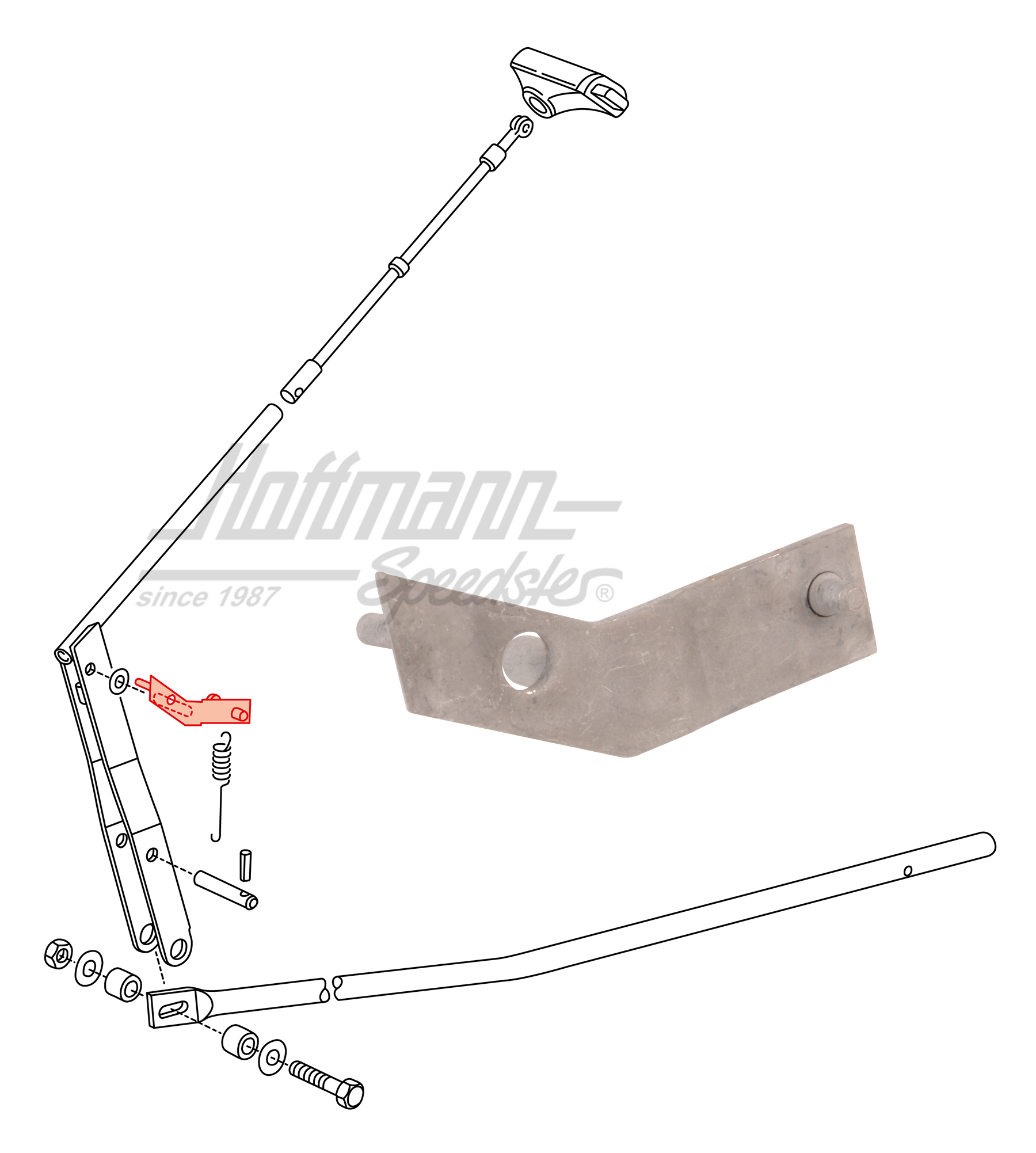 Cliquet d'arrêt, levier sélecteur, en bas, Automatique | 251 713 325 | 315-1497-26