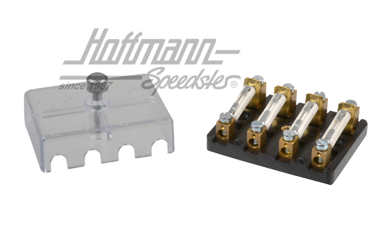 Boîte à fusibles avec couvercle, quadruple (transparent) | 111 937 205 X | 020-1246-24