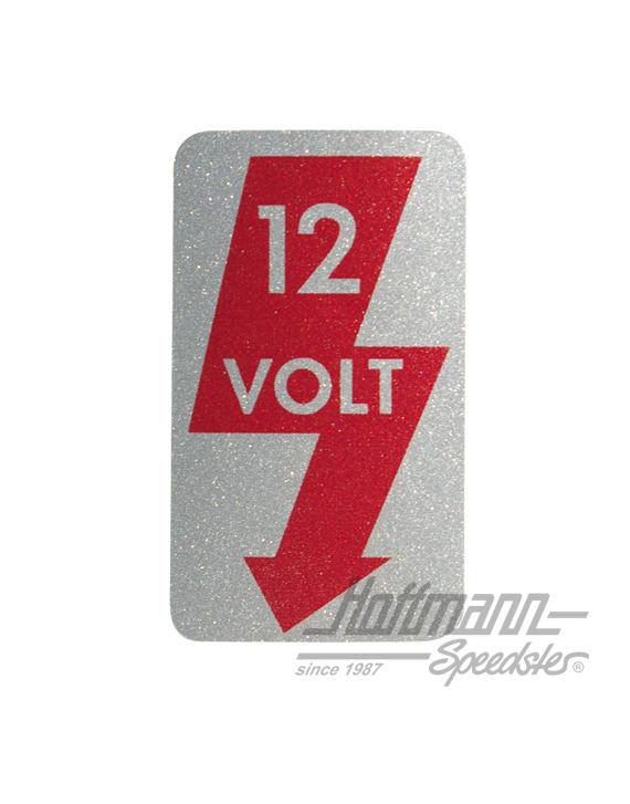 Autocollant "12 Volt", montant-A, gauche | AC 853 941 | 021-0191
