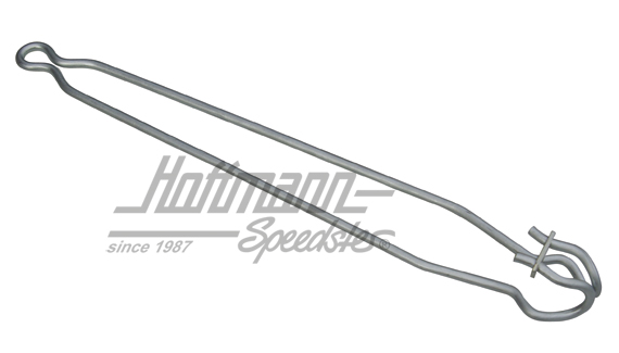 Butée de ressort, capot-moteur/hayon latéral, 63-71, argent                                         