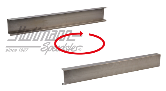 Tôle de réparation, longeron, au milieu, 800mm | 211 703 203 | 096-0196-16